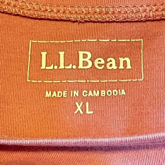 L.L. Bean T-Shirt Short Sleeve Crew Neck Stretch Classic Cotton Spring Summer XL - Picture 5 of 5